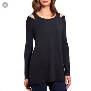 Cold shoulder long sleeve top